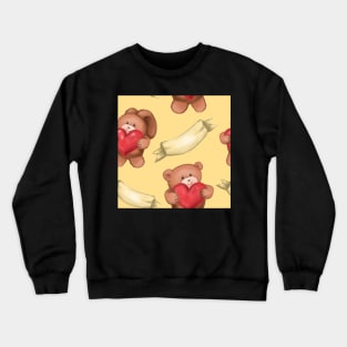 Teddy and Bunny yellow solid Crewneck Sweatshirt